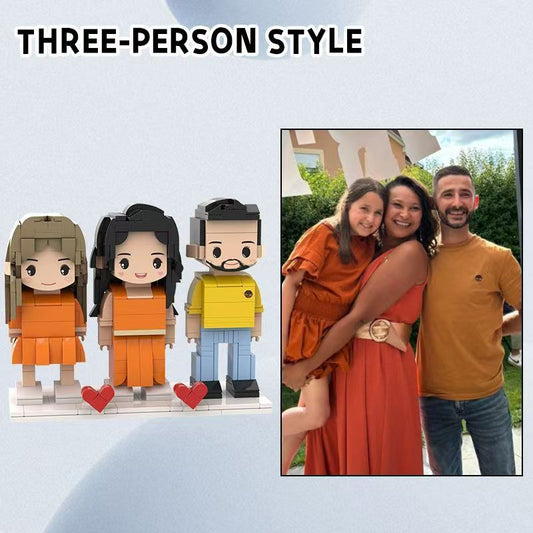 Personalized Building Block, Brick Me Figure, Photo Puzzle Toy