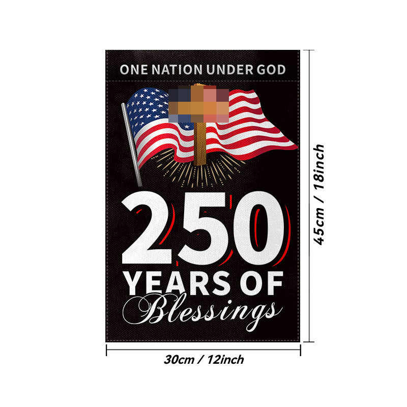 USA 250th Anniversary Commemorative Flag - Premium 3x5ft Outdoor Banner & Garden Flags