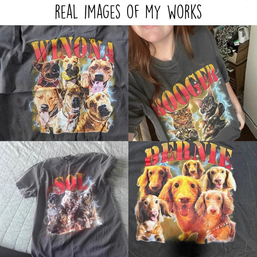 Personalized Printing Hip Hop Vintage Pet Sweatshirt
