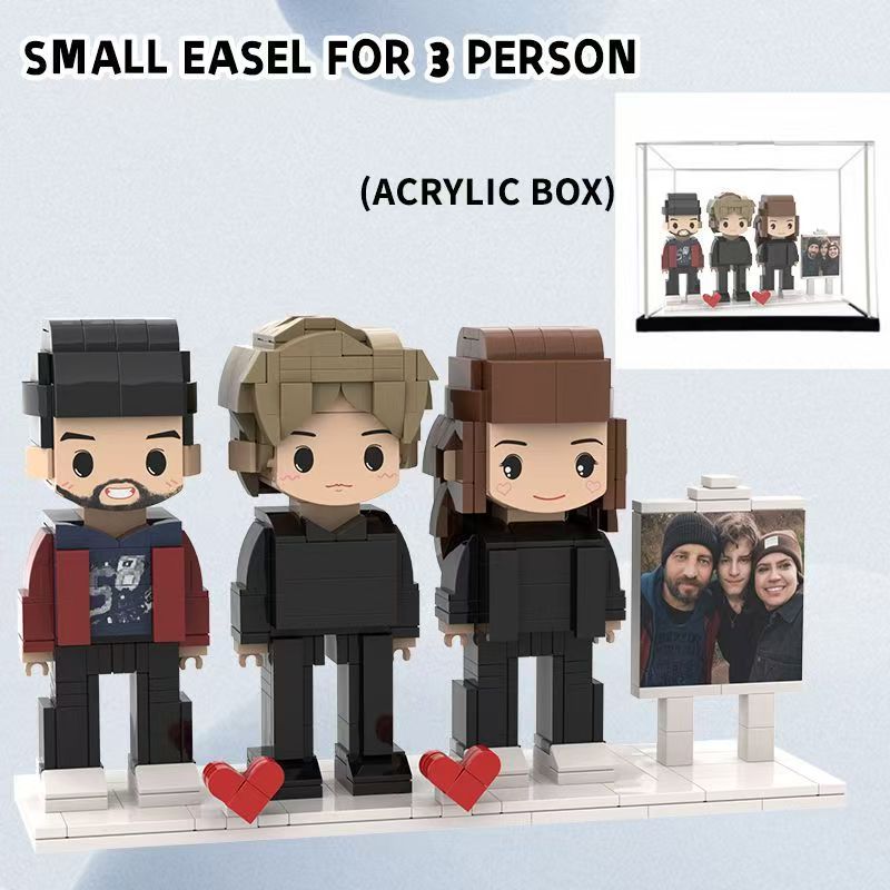 Personalized Building Block, Brick Me Figure, Photo Puzzle Toy