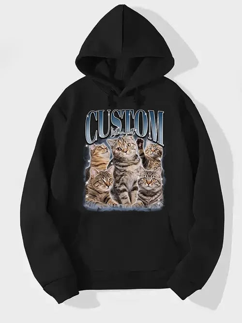 Personalized Printing Hip Hop Vintage Pet Sweatshirt