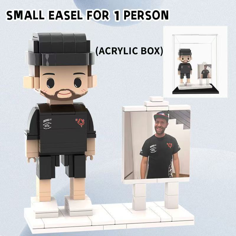 Personalized Building Block, Brick Me Figure, Photo Puzzle Toy