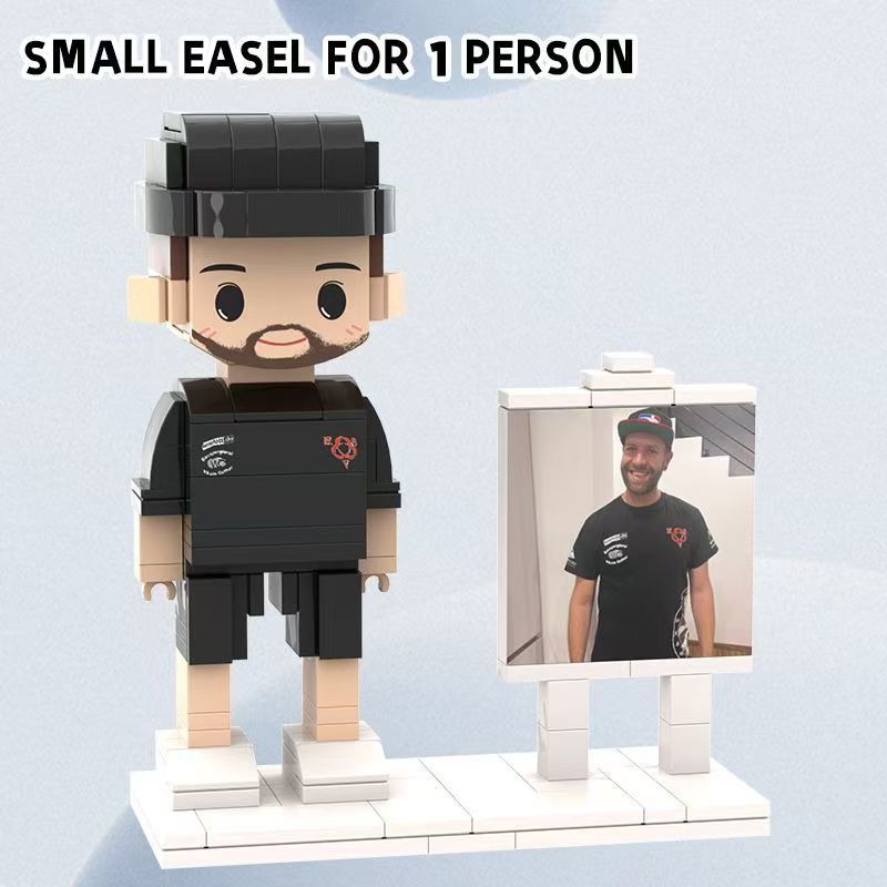 Personalized Building Block, Brick Me Figure, Photo Puzzle Toy