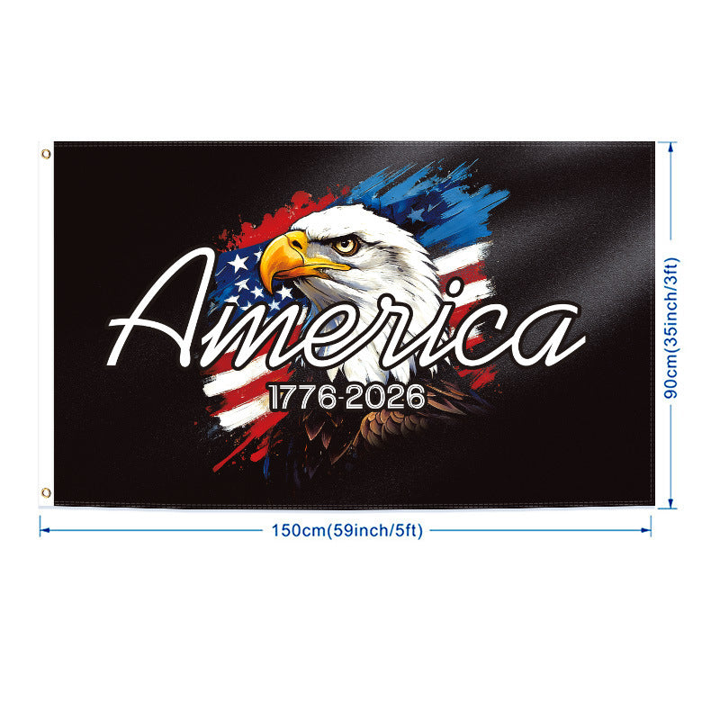 USA 250th Anniversary Commemorative Flag - Premium 3x5ft Outdoor Banner & Garden Flags