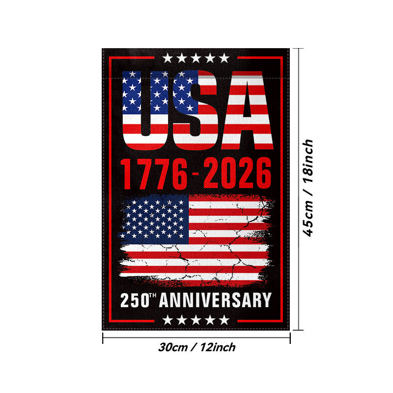 USA 250th Anniversary Commemorative Flag - Premium 3x5ft Outdoor Banner & Garden Flags