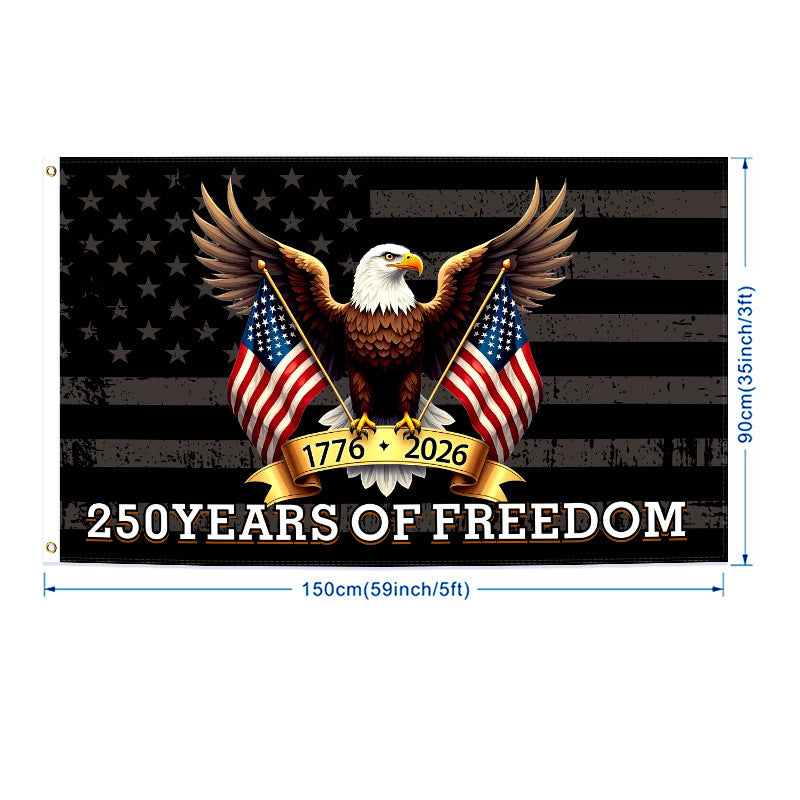 USA 250th Anniversary Commemorative Flag - Premium 3x5ft Outdoor Banner & Garden Flags