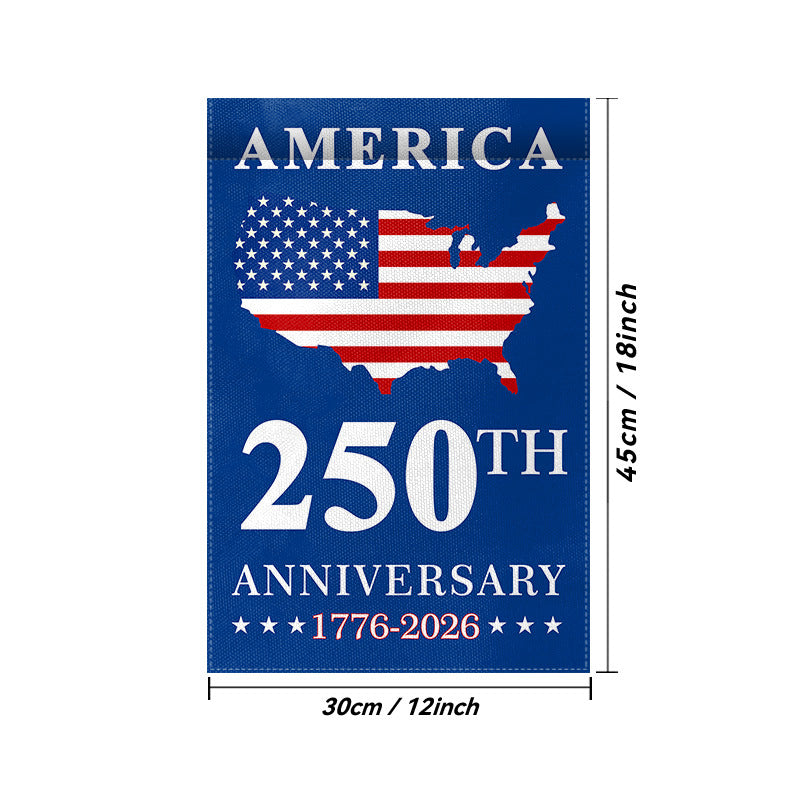 USA 250th Anniversary Commemorative Flag - Premium 3x5ft Outdoor Banner & Garden Flags