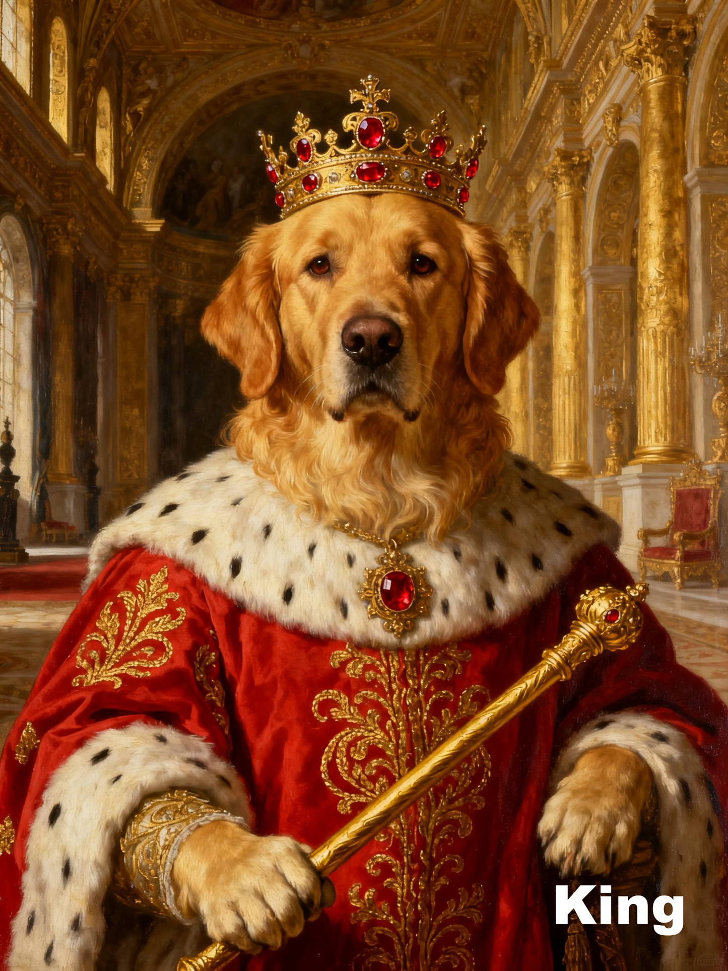 Custom Renaissance Pet Portrait – Turn Your Pet into Royalty