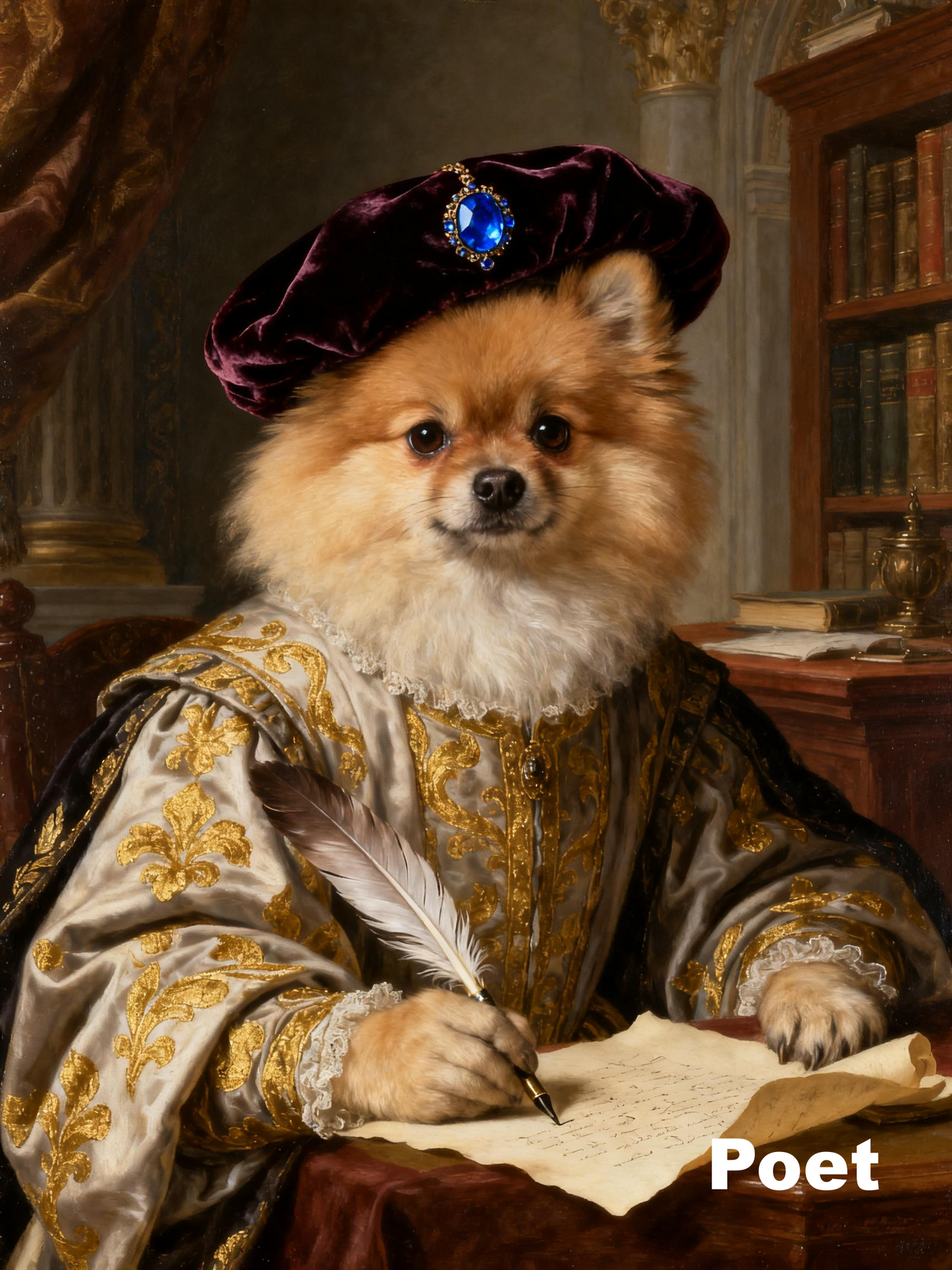 Custom Renaissance Pet Portrait – Turn Your Pet into Royalty