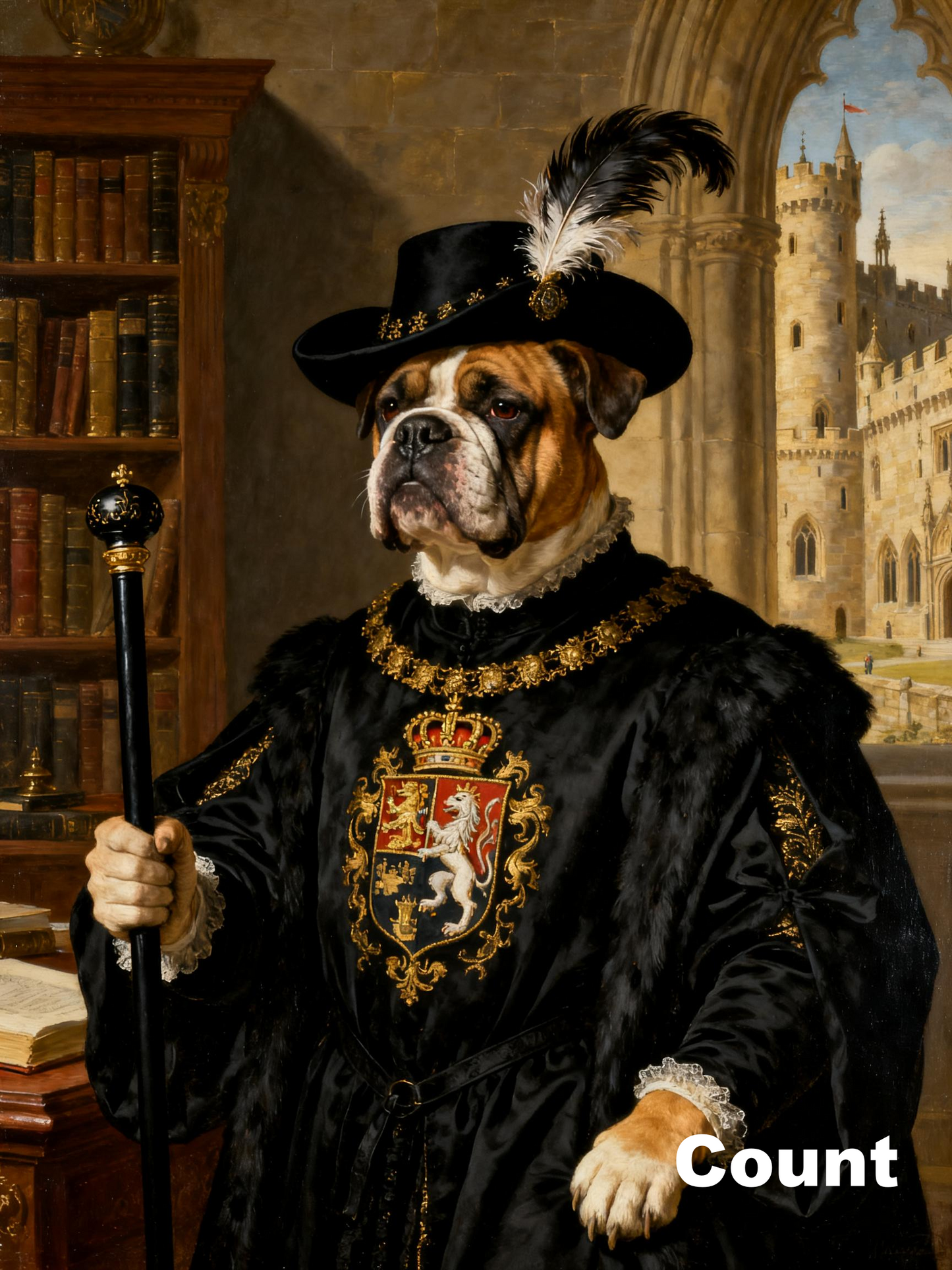Custom Renaissance Pet Portrait – Turn Your Pet into Royalty