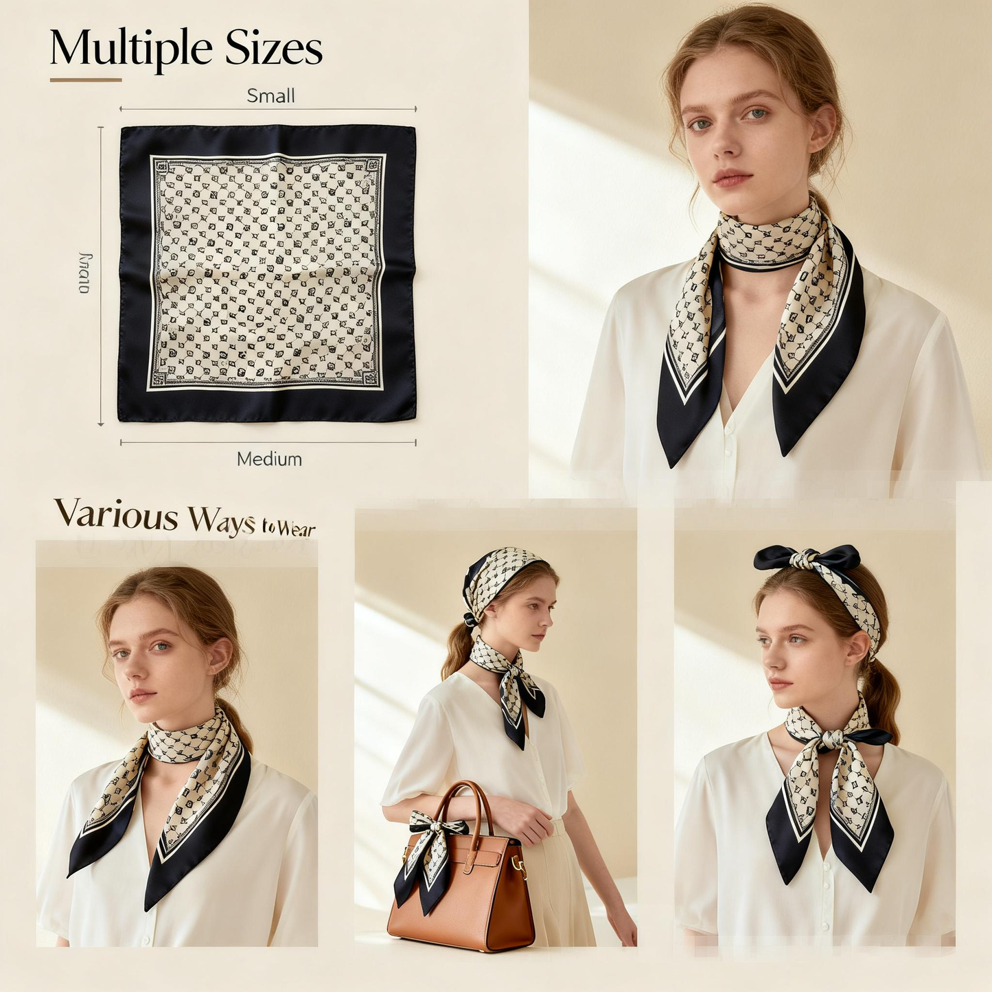 Custom Silk Square Scarf – Designed Just for You